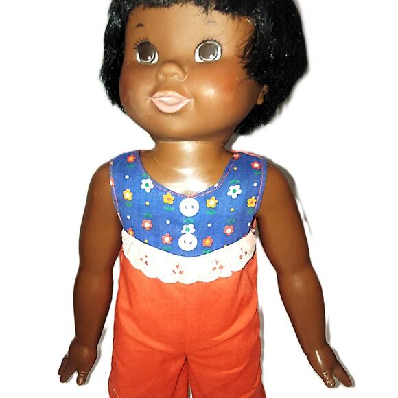 VNTG 1977 Ideal Tippy Tumbles African American Doll In Original Outfit Untested - Picture 5 of 9